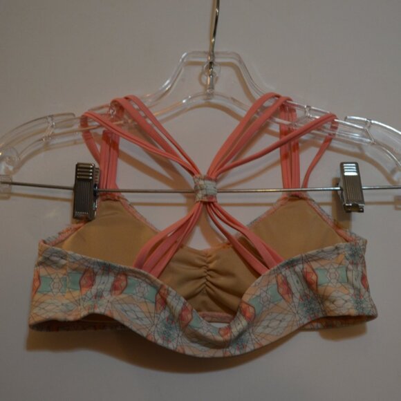 CABANA Life Swim Bikini Top 3 Strings Straps Pastel Colors Pink-Green Girls' 12 - Picture 2 of 6